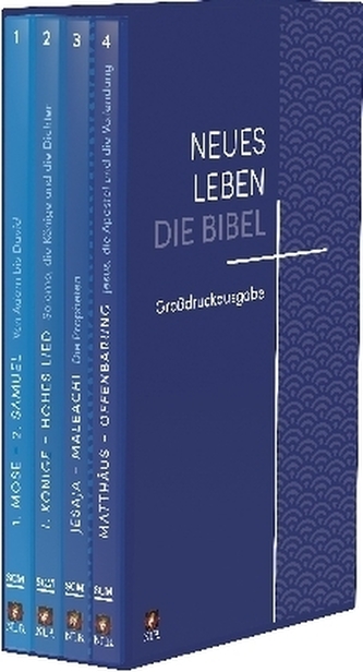 Neues Leben. Die Bibel, Großdruckausgabe in 4 Bänden