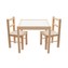 Dětský dřevěný stůl s židličkami New Baby PRIMA přírodní