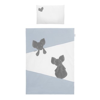 2-dílné ložní povlečení Belisima Mouse 100/135 modré