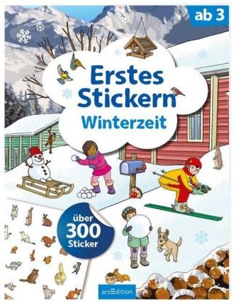 Erstes Stickern Winterzeit