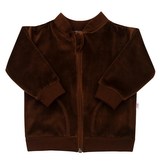 Semišková mikinka New Baby Baby hnědá - velikost 86 (12-18m)