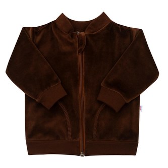 Semišková mikinka New Baby Baby hnědá - velikost 86 (12-18m)