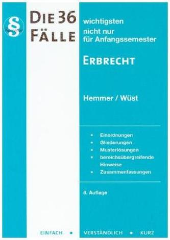 Die 36 wichtigsten Fälle Erbrecht