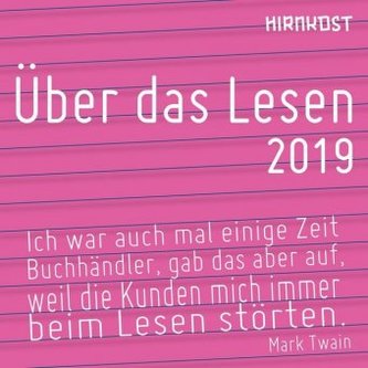 Über das Lesen 2019