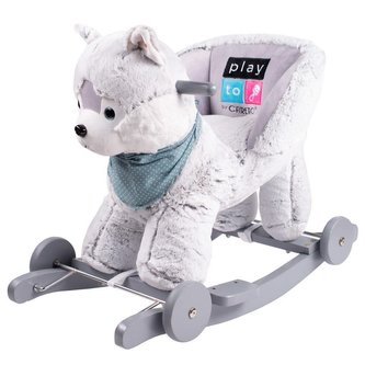 Houpací hračka s melodií a kolečky PlayTo husky Houpací hračka s melodií a kolečky PlayTo husky