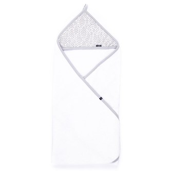 Dětská osuška Womar 80x80 lístky bílá