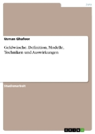 Geldwäsche. Definition, Modelle, Techniken und Auswirkungen Geldwäsche. Definition, Modelle, Techniken und Auswirkungen