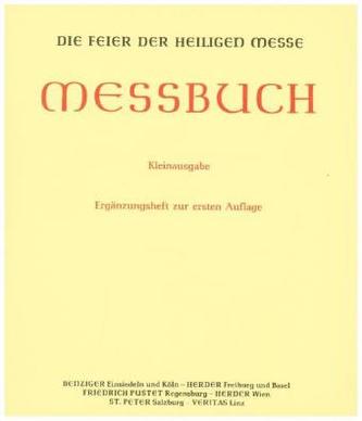 Die Feier der Heiligen Messe. Die Schriftlesungen für die Sonntage und Festtage / Messbuch - Kleinausgabe