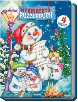 Weihnachtspuzzlebuch Schneemann Spielbuch mit Geschichten