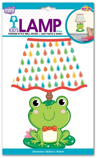 Detská lampička na stenu, žabička