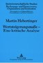 Wertsteigerungsmaße - Eine kritische Analyse