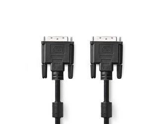 Kabel 1x DVI konektor - 1x DVI konektor 2m NEDIS Kabel 1x DVI konektor - 1x DVI konektor 2m NEDIS