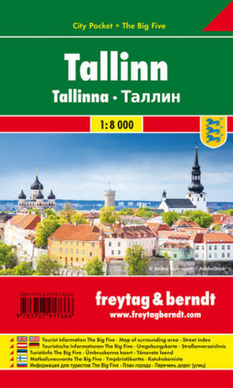 Tallinn, Stadtplan 1:10.000, City Pocket + The Big Five