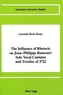 The Influence of Rhetoric on Jean-Philippe Rameau's Solo Vocal Cantatas and Treatise of 1722