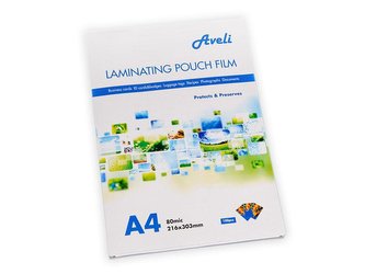 Fólie laminovací AVELI A4 160 mic (2x80) lesklé