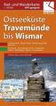 Ostseeküste Travemünde bis Wismar Rad- und Wanderkarte  1 : 40 000