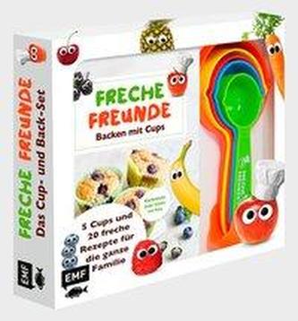 Freche Freunde: Das freche Cup- und Back-Set - Mit 5 Cups und 20 frechen Rezepten für die ganze Familie