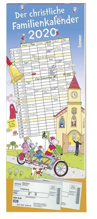 Der christliche Familienkalender 2020 mit 6 Spalten
