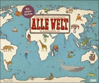 Alle Welt 2020 - Landkarten-Kalender von DUMONT- Kinder-Kalender - Querformat 58,4 x 48,5 cm
