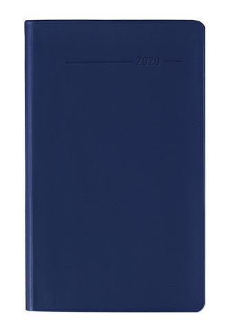 Taschenplaner geheftet PVC blau 2020