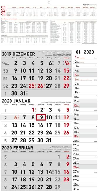 3-Monatskalender 2020 Kombi