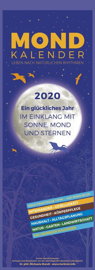 Mondkalender 2020 - Streifenkalender