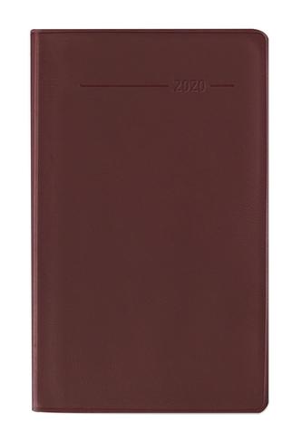 Taschenplaner geheftet PVC rot 2020