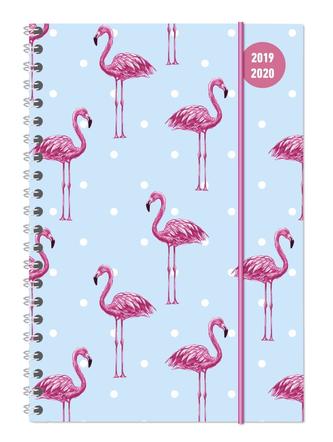 Collegetimer A5 Flamingo 2019/2020 - Ringbuch
