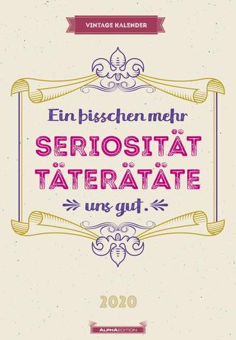 Vintage 2020 - Bildkalender