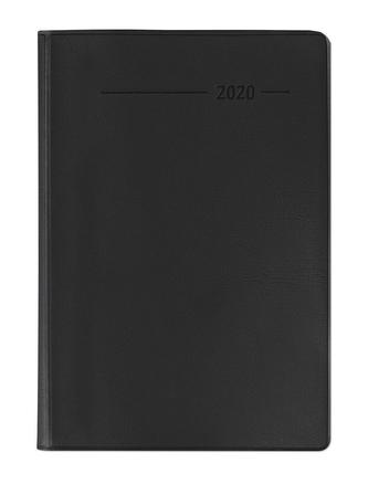 Buchkalender Mini PVC schwarz 2020 - Bürokalender A6