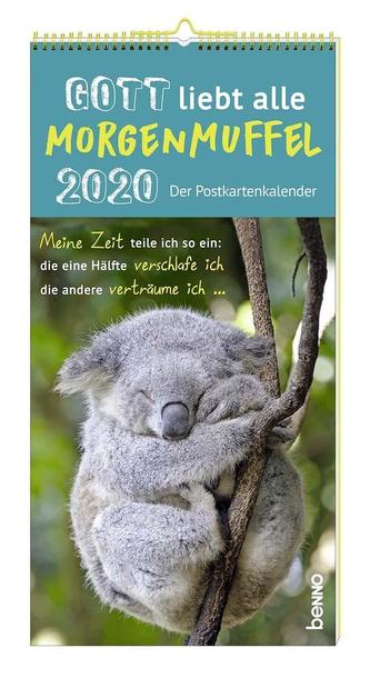 Gott liebt alle Morgenmuffel 2020 - Der Postkartenkalender