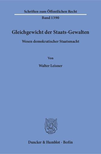 Gleichgewicht der Staats-Gewalten.
