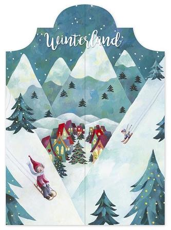 Adventskalender zum Aufklappen Winterland
