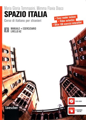 Spazio Italia 2 (incl. CD-Rom). Libro Dello Studente Manuale et Eserciziario e DVD-Rom. A2