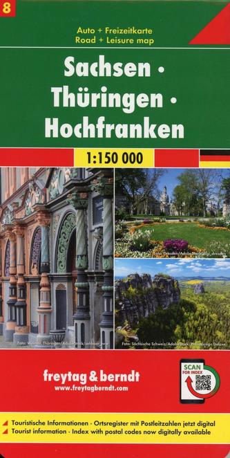 Sachsen - Thüringen - Hochfranken, Autokarte 1:150.000, Blatt 8