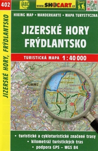 Wanderkarte Tschechien Jizerske hory, Frydlantsko 1 : 40 00