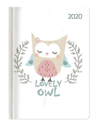Ladytimer Lovely Owl 2020 - Eule - Taschenkalender A6 (11 x 15)
