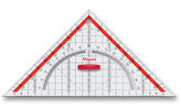 Geometrický pravoúhlý trojúhelník Maped Technic 26cm, úhloměr