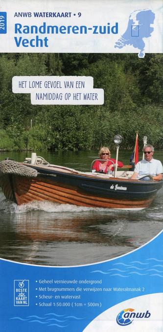Waterkaart 09 Randmeren-Zuid/Vecht 1:50000