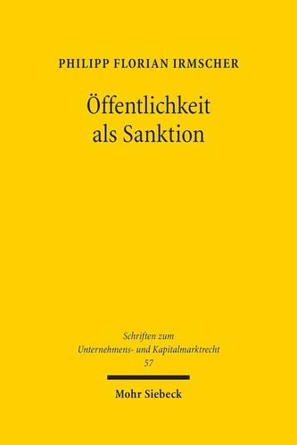 Öffentlichkeit als Sanktion
