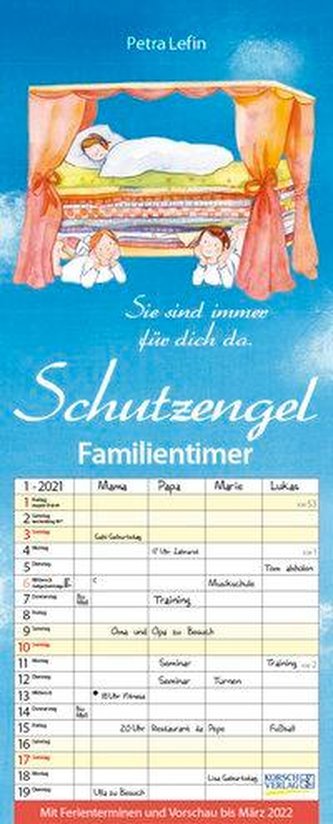 Familientimer Schutzengel 2021