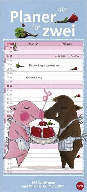 Rosalie & Trüffel Planer für zwei - Kalender 2021