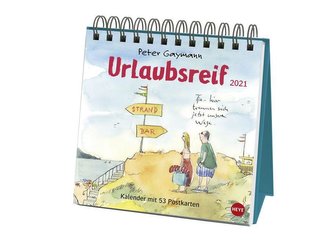 Peter Gaymann: Urlaubsreif Premium-Postkartenkalender Kalender 2021