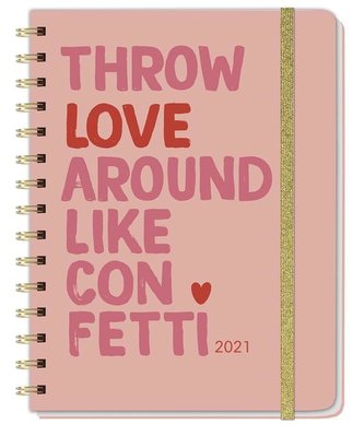 Confetti Spiral-Kalenderbuch A5 Kalender 2021