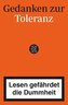 Gedanken zur Toleranz - Lesen gefährdet die Dummheit