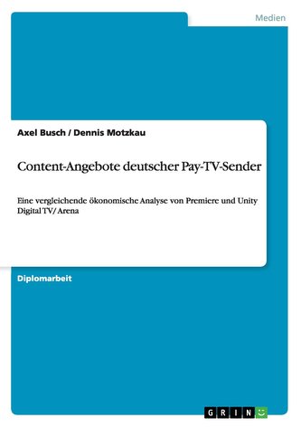 Content-Angebote deutscher Pay-TV-Sender