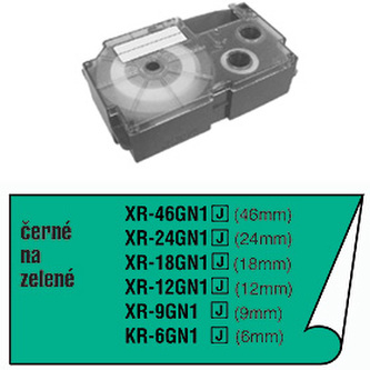 Páska do popisovače CASIO XR 18 GN1