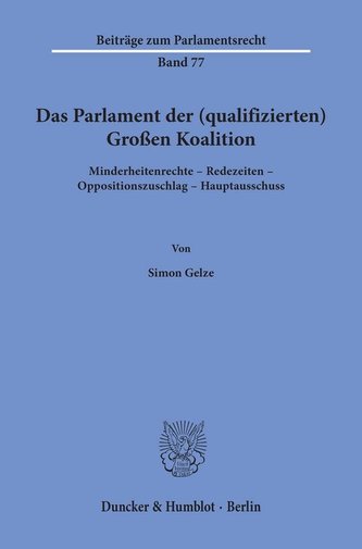 Das Parlament der (qualifizierten) Großen Koalition.