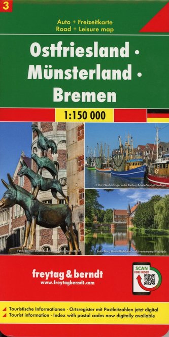 Ostfriesland - Münsterland - Bremen, Autokarte 1:150.000, Blatt 3