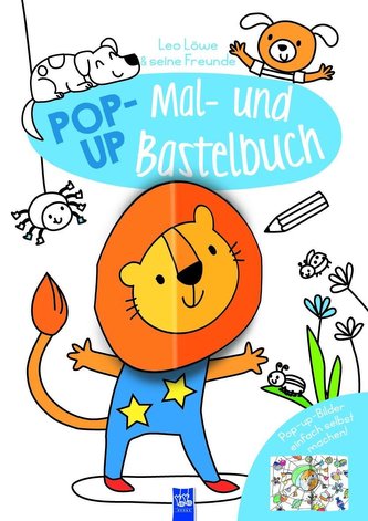Pop-Up Mal-u. Bastelbuch Löwe